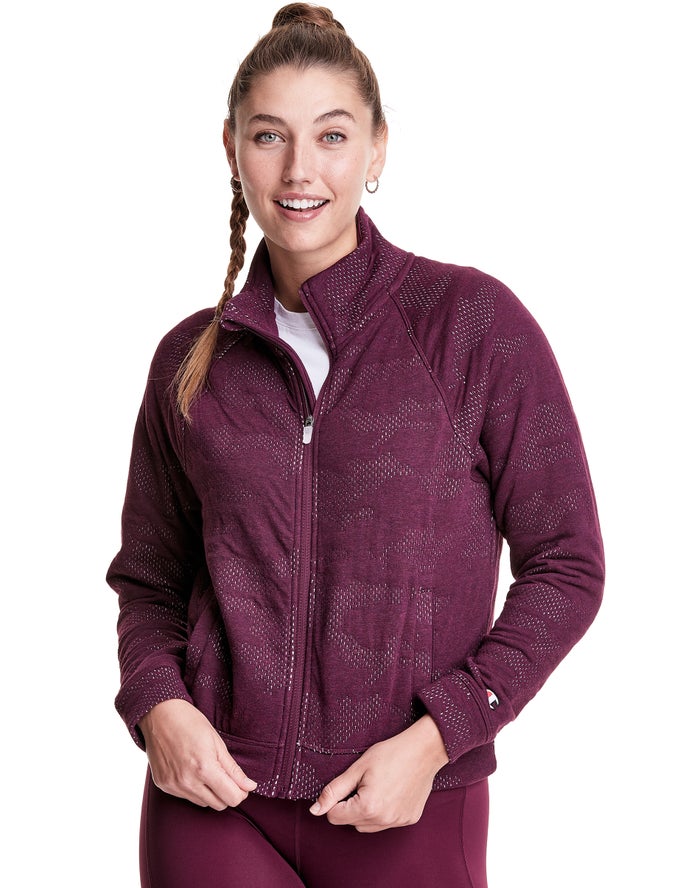 Chaqueta Champion Mujer - Soft Touch Double Knit Camo ( Moradas Oscuro ) 4627930-WV